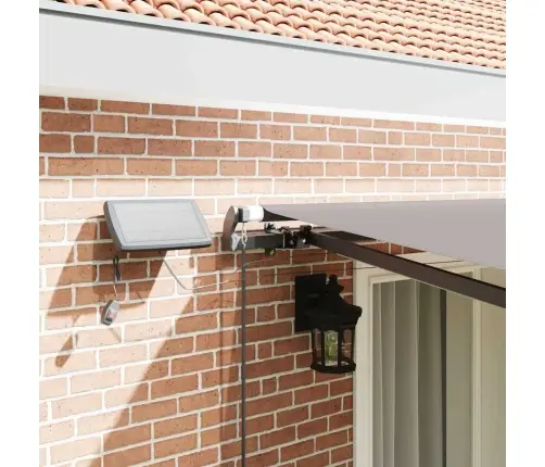 Manuāla Izvelkama Nojume Ar Led Gaiši Pelēka 400X300 Cm Vidaxl