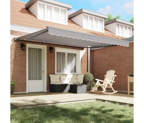 Izvelkams Jumtiņš Gaiši Pelēks 400X300 Cm Vidaxl