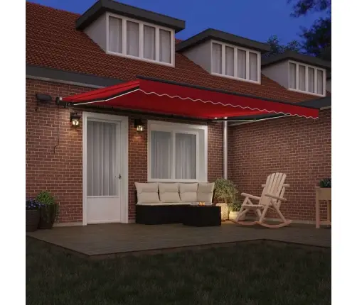 Ištraukiama Markizė Raudona 400 × 300 Cm Audinys