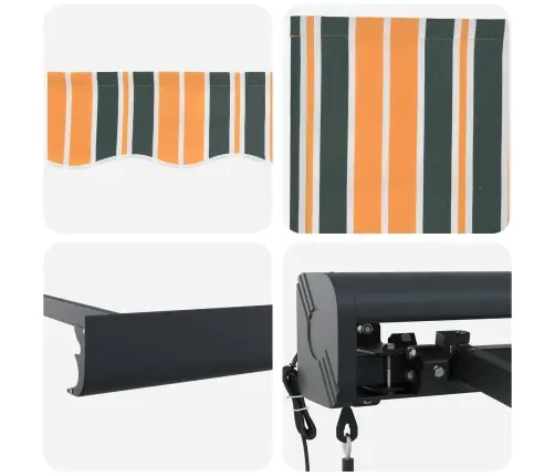 Pavėsinė Žalia Ir Geltona 400 X 300 X 165 Cm