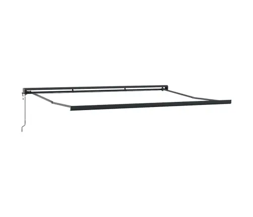 Izvelkams Jumtiņš Zaļš Un Balts 400 × 300 Cm Audums, Metāls Vidaxl