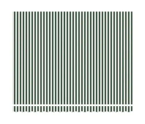 Izvelkams Jumtiņš Zaļš Un Balts 400X300 Cm Audums Vidaxl