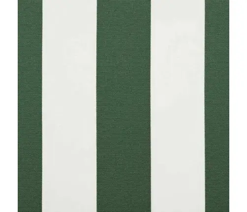 Izvelkams Jumtiņš Zaļš Un Balts 400X300 Cm Audums Vidaxl