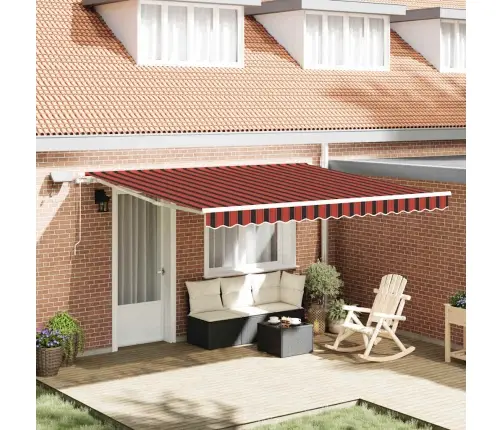 Ieejamā Nojume Apelsīnu / Brūna With Oranža Brūna 400 × 350 Cm Vidaxl