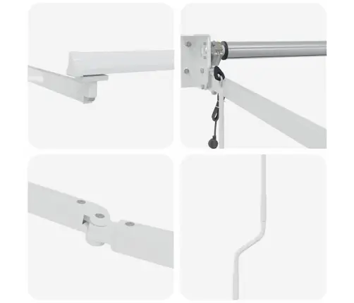 Manuāli Ievelkamā Nojume With Dzeltena Un Oranža 400 × 350 Cm Vidaxl