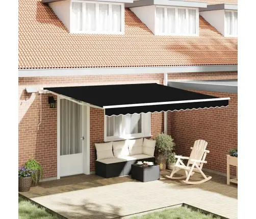 Nojume With Melna 400 × 350 Cm Melna Vidaxl