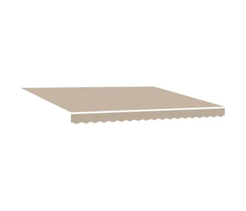 Izvelkams Jumtiņš Bēša 400 ×350 Cm Audums Vidaxl