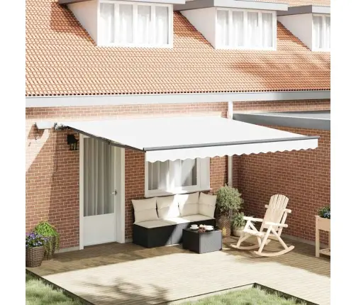 Ištraukiama Markizė Balta 400 ×350 Cm Audinys