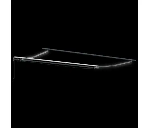 Automātiskā Ievelkamā Nojume Ar Led Balta 400X350 Cm Vidaxl