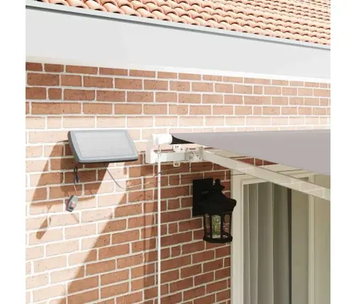 Iebīdāma Nojume With Gaiši Pelēka 400 × 350 Cm Gaiši Pelēka Vidaxl