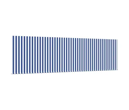 Izvelkams Jumtiņš Zila Un Balta Antracīta 450 × 300 Cm Vidaxl