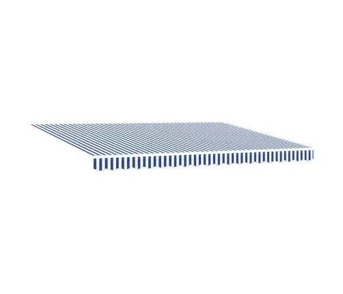 Izvelkams Jumtiņš Zila Un Balta Antracīta 450 × 300 Cm Vidaxl