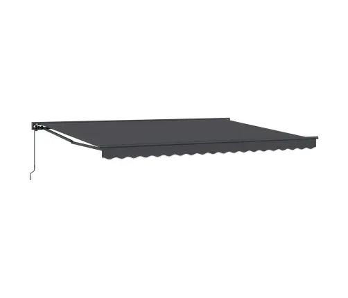 Izvelkams Jumtiņš Antracīts 450 × 300 Cm Poliesters Un Metāls Vidaxl