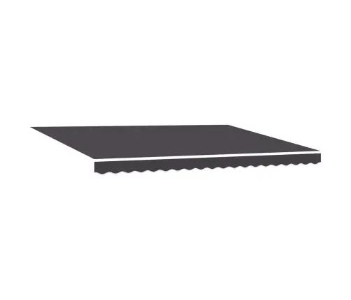 Izvelkams Jumtiņš Antracīts 450 × 300 Cm Poliesters Un Metāls Vidaxl