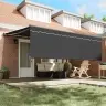 Izvelkams Jumtiņš Antracīts 450 × 300 Cm Vidaxl