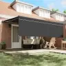 Izvelkams Jumtiņš Antracīts 450 × 350 Cm Vidaxl