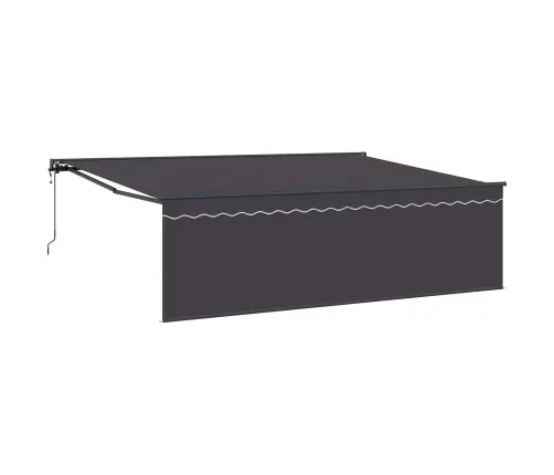 Izvelkams Jumtiņš Antracīts 450 × 350 Cm Vidaxl