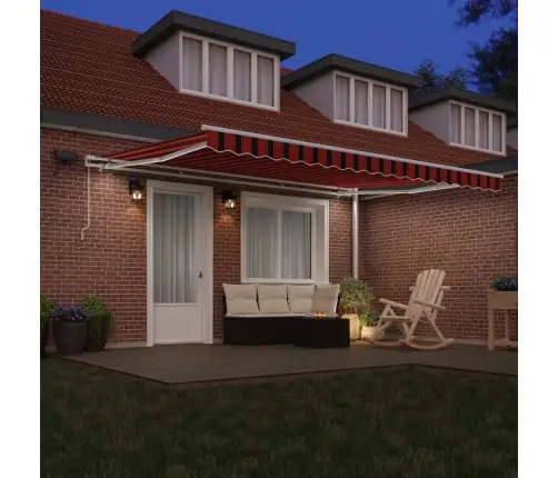 Ištraukiama Markizė Su Oranžinė Ir Ruda 450 ×300 Cm Audinys