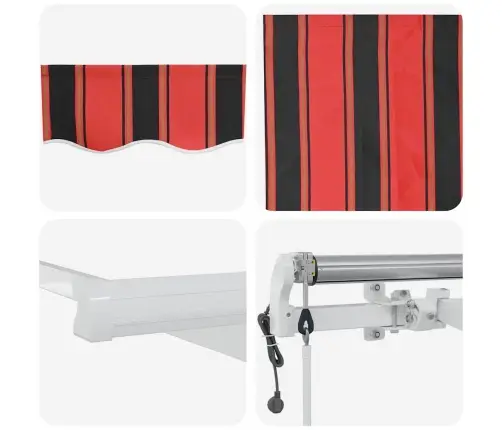 Ištraukiama Markizė Oranžinė Ir Ruda 450 × 300 Cm Audinys