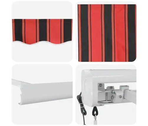 Automātiskā Atsvaidzināmā Nojume Apelsīnu Un Brūnā 450X300 Cm Vidaxl