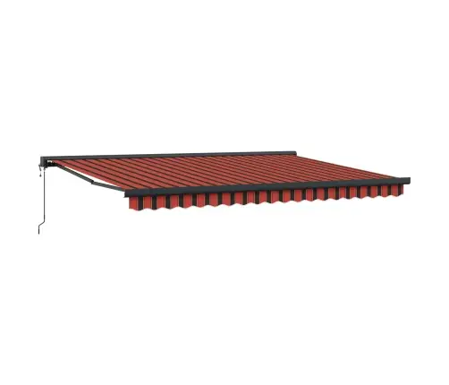 Automātiskā Atsaucamā Nojume Apelsīnu Un Brūnā Krāsā 450X300 Cm Vidaxl