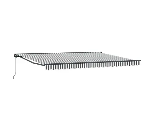 Izvelkams Jumtiņš Antracīts Un Balts 450 × 300 Cm Vidaxl