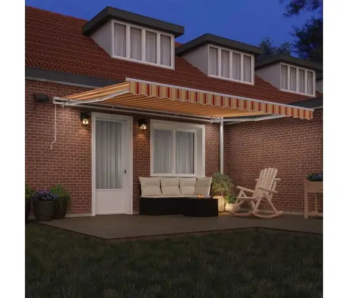 Iebīdāmā Nojume With Dzeltena Un Oranža 450 × 300 Cm Vidaxl