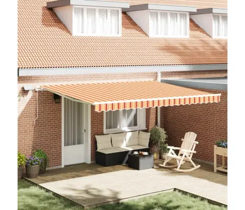 Iebīdāmā Nojume With Dzeltena Un Oranža 450 × 300 Cm Vidaxl