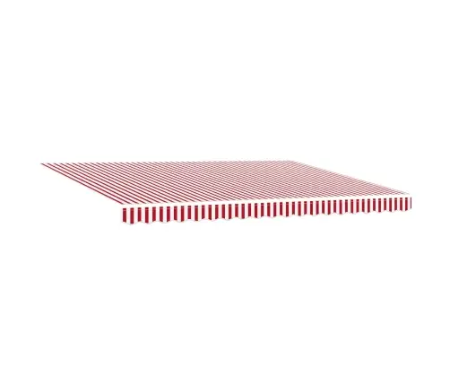 Izvelkams Jumtiņš Sarkans Un Balts 450 ×300 Cm Audums Vidaxl