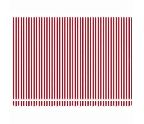 Izvelkams Jumtiņš Sarkans Un Balts 450 ×300 Cm Audums Vidaxl