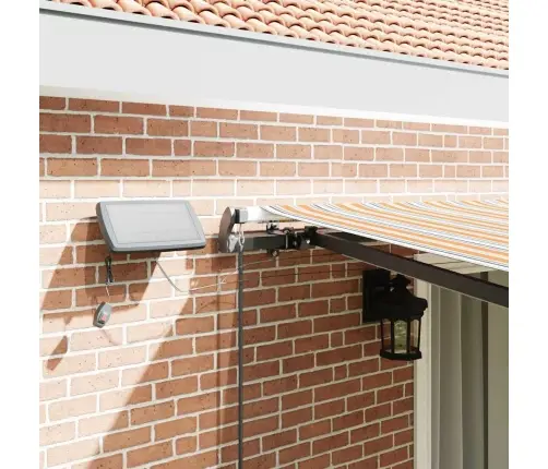 Manuāla Ievilkama Nojume Ar Led Daudzkrāsaino Svītru 450X300 Cm Vidaxl