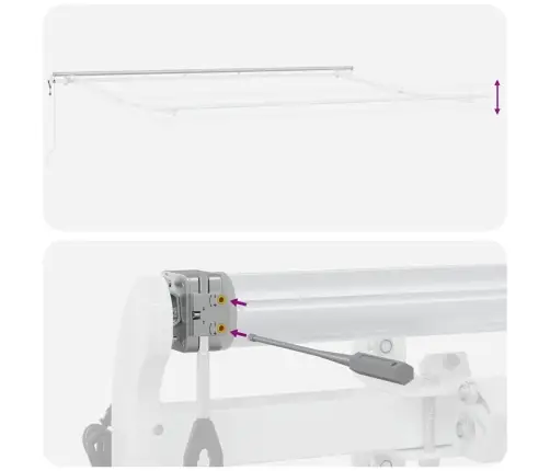 Iebīdāmā Nojume Melna 450 × 300 Cm Melna Vidaxl