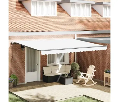 Automātiskā Atvelkama Teltis, Balta, 450 X 300 Cm Vidaxl