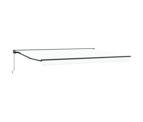 Izvelkams Jumtiņš Balts 450X300 Cm Poliesters Un Metāls Vidaxl