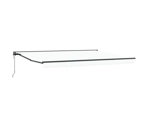 Izvelkams Jumtiņš Balts 450X300 Cm Poliesteris Vidaxl