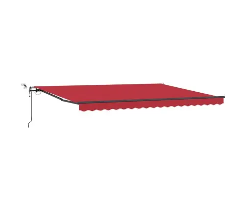 Automātiska Ievilkama Nojume Ar Led Sarkana 450 X 300 Cm Vidaxl