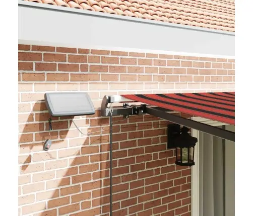 Manuālā Iebīdāmā Nojume Ar Led Apelsīnu Un Brūnu 450X350 Cm Vidaxl