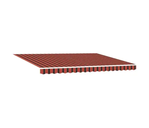 Ištraukiama Markizė Su Oranžinė Ir Ruda 450 × 350 Cm Audinys