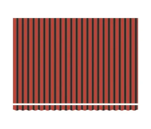 Ištraukiama Markizė Su Oranžinė Ir Ruda 450 × 350 Cm Audinys