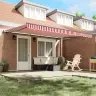 Automātiski Atverams Paviljons Sarkans Un Balts 450 X 350 Cm Vidaxl