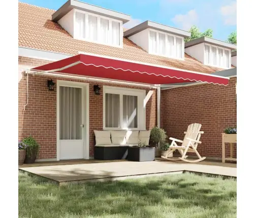 Nojume Sarkana 450 × 350 Cm Sarkana Vidaxl