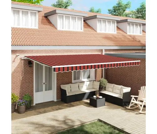 Ištraukiama Markizė Oranžinė Ir Ruda 500 × 300 Cm