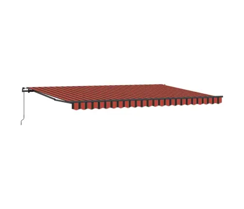 Izvelkams Jumtiņš Oranža Un Brūna 500 × 300 Cm Akrils Vidaxl