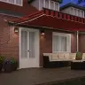 Automātiskā Ievilkama Nojume Ar Led Oranžā Un Brūnā Krāsā, 500X300 Cm Vidaxl