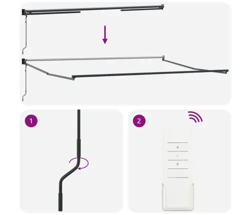 Automātiskā Iebīdāmā Nojume Oranžs Un Brūns 500X300 Cm Vidaxl