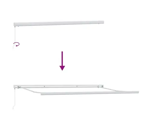 Ištraukiama Markizė Oranžinė Ir Ruda 500 ×300 Cm