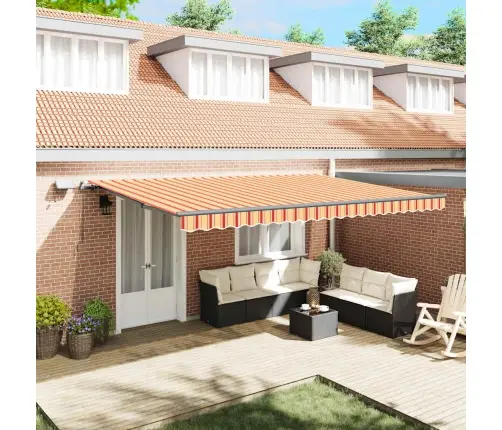 Rokas Nojume Ar Led Dzeltenā Un Oranžā Krāsā 500X300 Cm Vidaxl