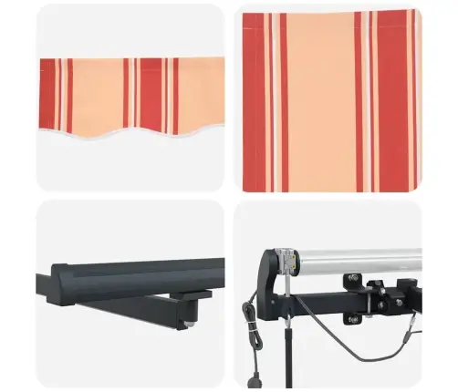 Varjudekangas Koos Kollane Ja Oranž 500 × 300 Cm Polüester