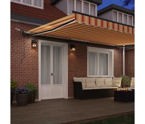 Varjudekangas Koos Kollane Ja Oranž 500 × 300 Cm Polüester