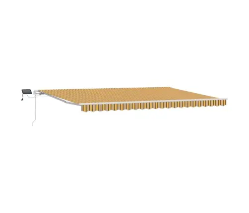 Iebīdāmā Nojume With Dzeltena / Pelēka / Balta 500 × 300 Cm Vidaxl